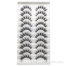 10 pairs false eyelashes natural strip fake lashes